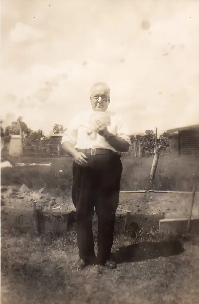 An old photograph of Kerry's grandad Duncan, an Anzac hero