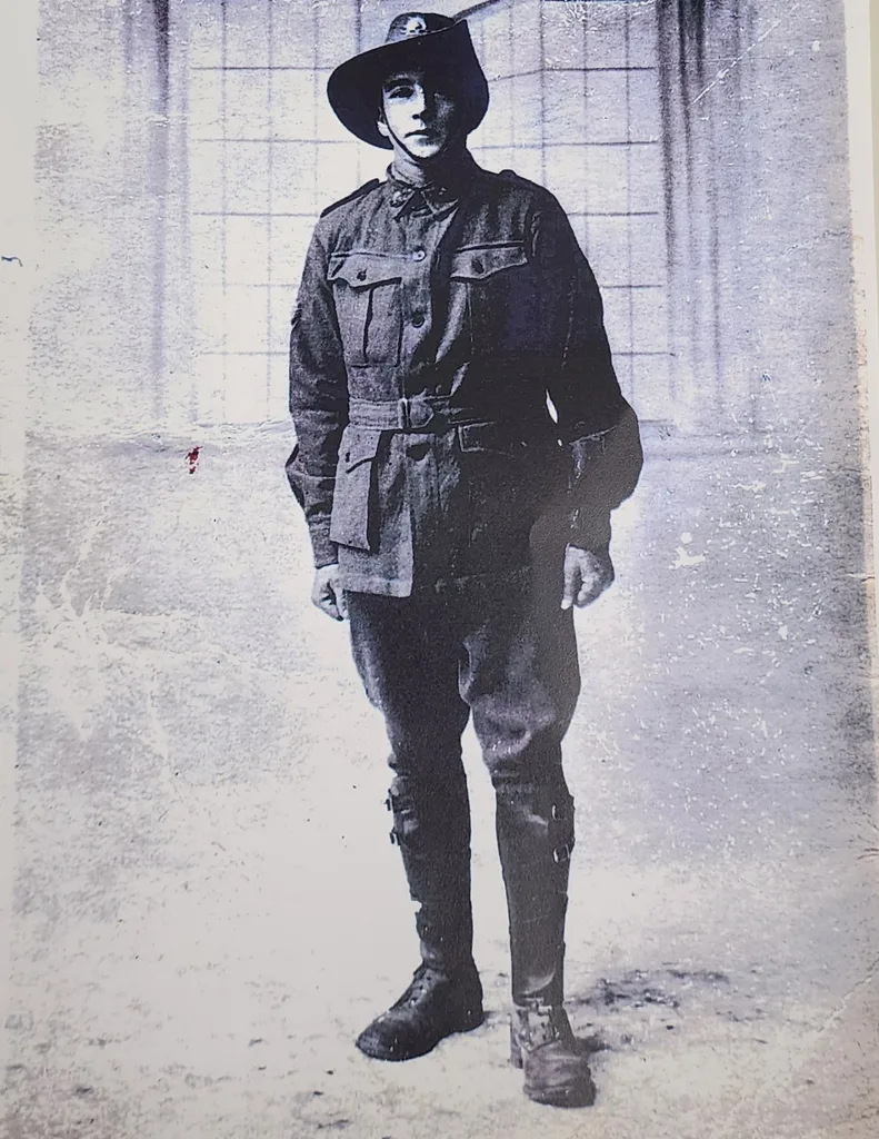 An old photograph of Kerry's grandad Duncan who was a war hero