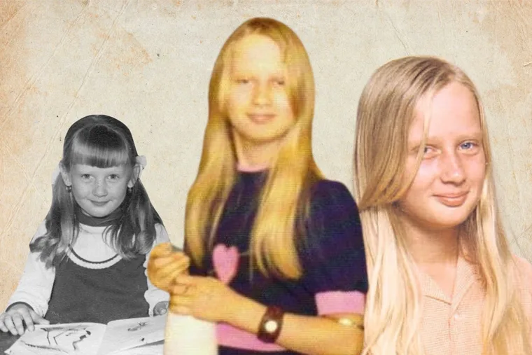 A collage of pictures of Tracey Ann Patient as a child