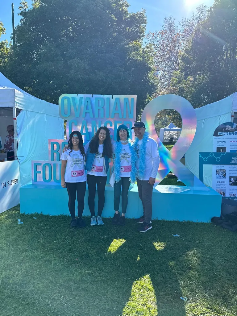 Image of women at an ovarian cancer fundraising event
