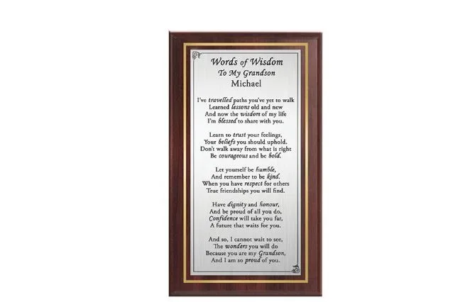 Personalised Gift Grandson Sign