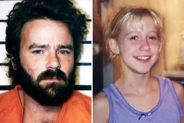 Mugshot of Tommy Lynn Sells and photo of Krystal Surles as a child