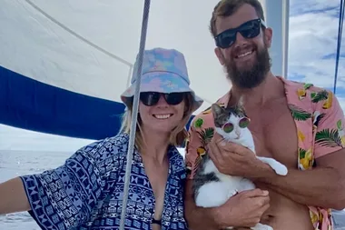 Meet Coco the sailing cat!