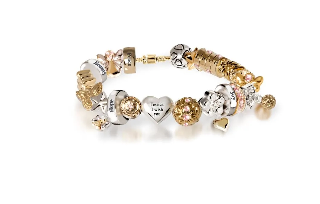 Wishes from the Heart Daughter Bracelet Personalised Gift
