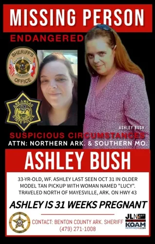 Image of Ashley on missing person poster