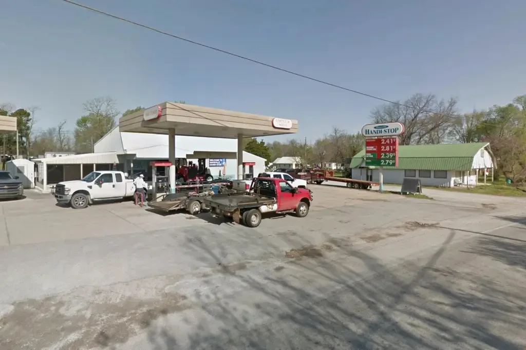 Image of petrol station