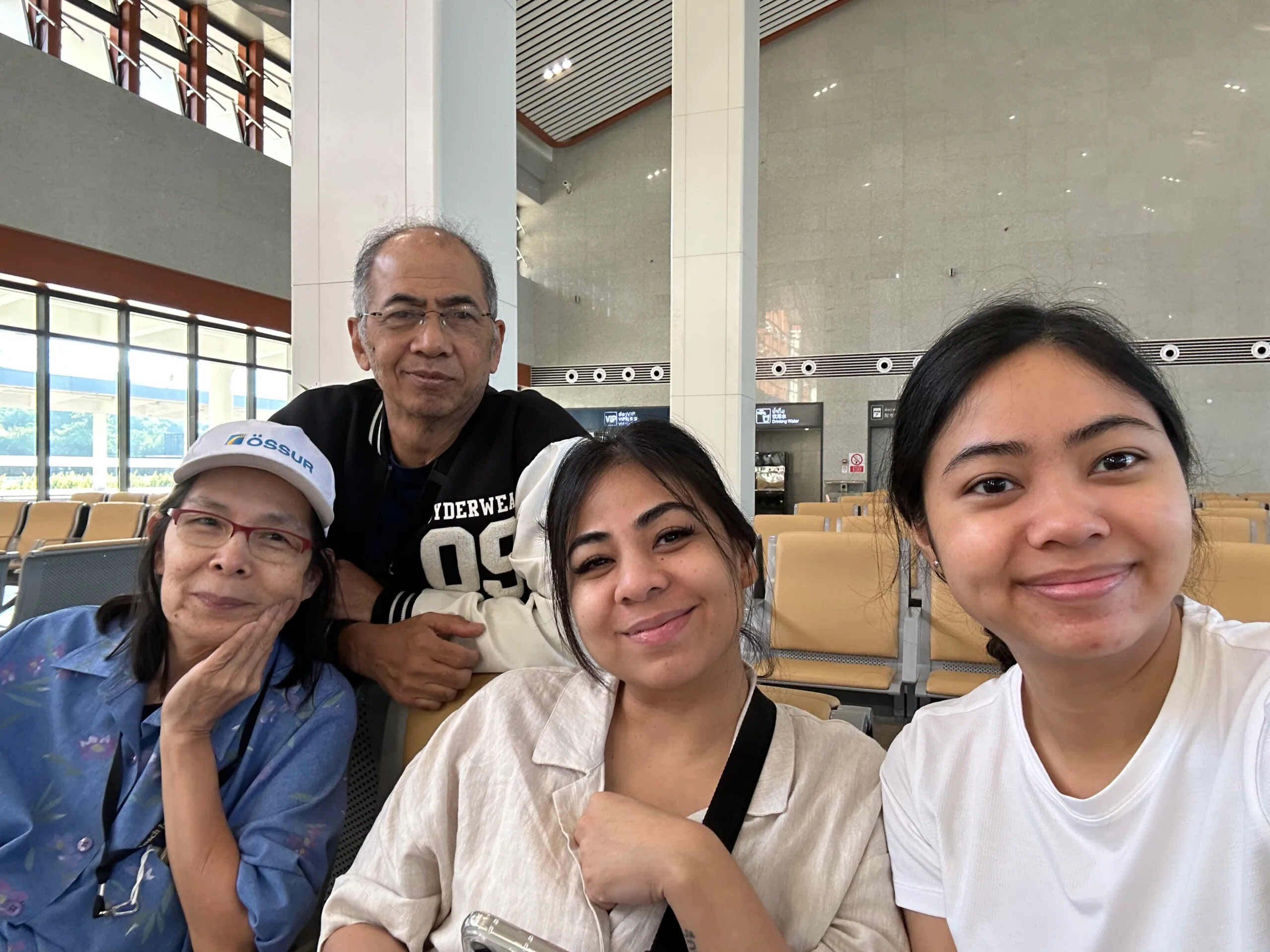 three women and a man 