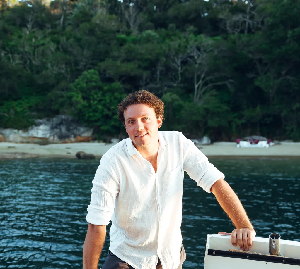 Image of man wearing white shirt