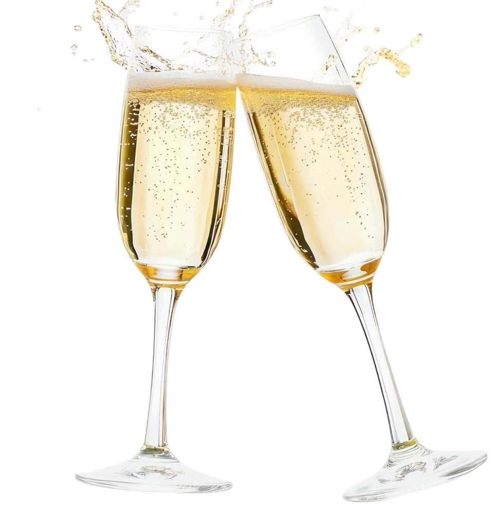 Two glasses of champagne
