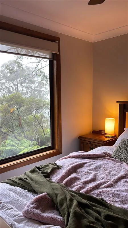 A view from a bedroom in Misty Glenn, Blackheath