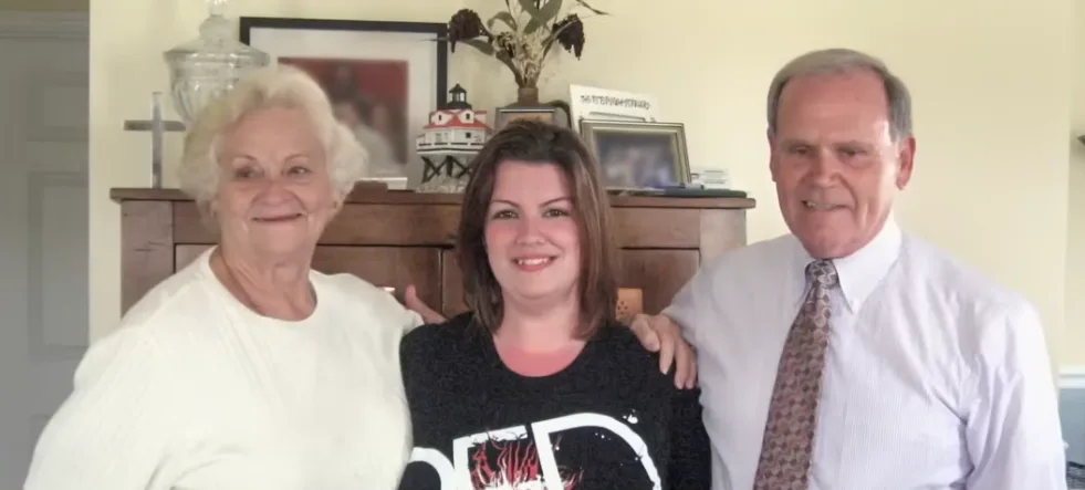 Picture shows Margaret Kellis, her grandaughter Candace and Dallas Kellis