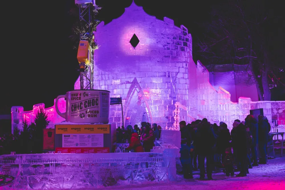 Image of The Ice Palace at the Winter Canival Quebec Carnival