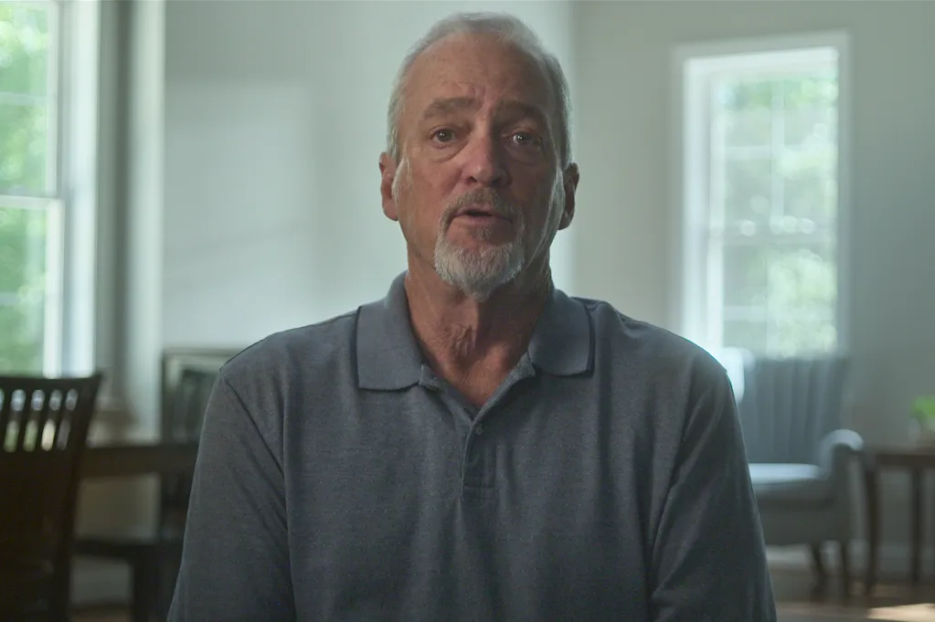 Picture of Ron Bradley, Amy's father speaking in the recent Netflix documentary 'Amy Bradley is missing'