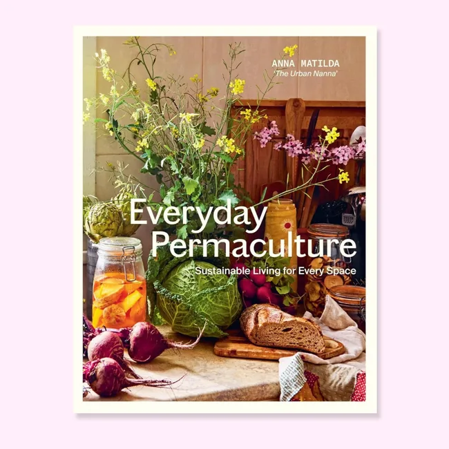 Book cover on light pink background