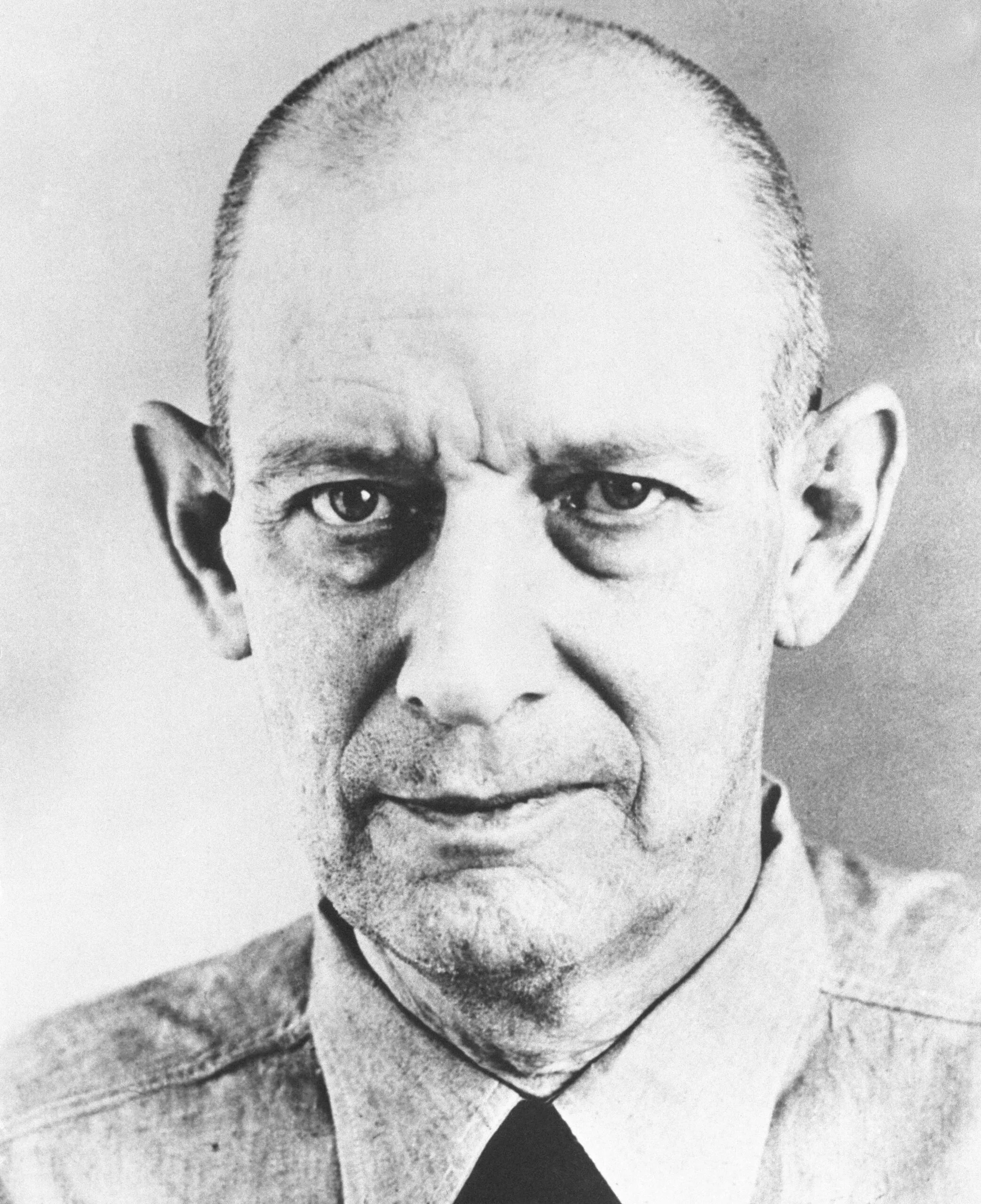 black and white headshot of man