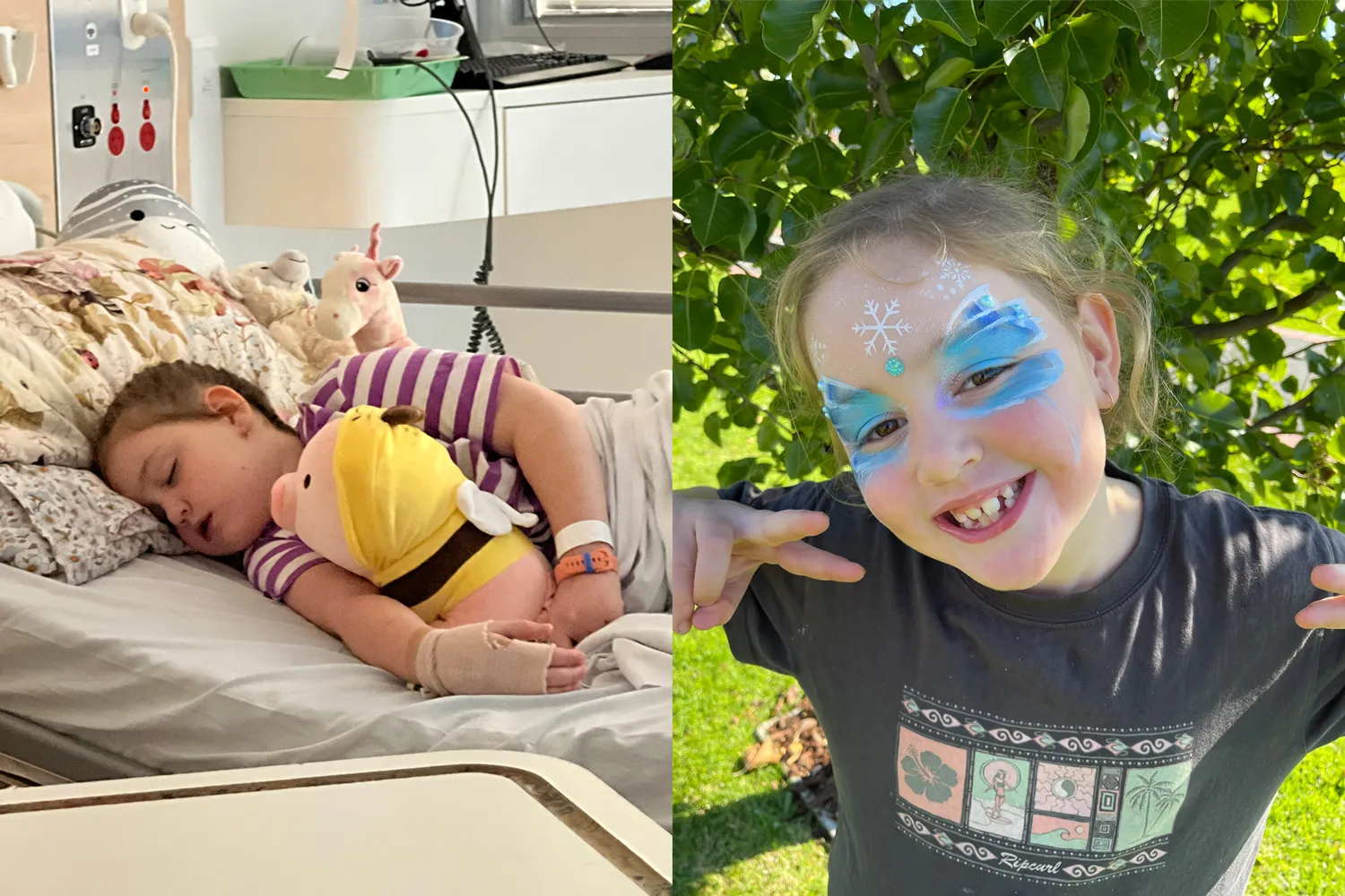 Harper had a poisoned hip but her hospital visits were made better with starship