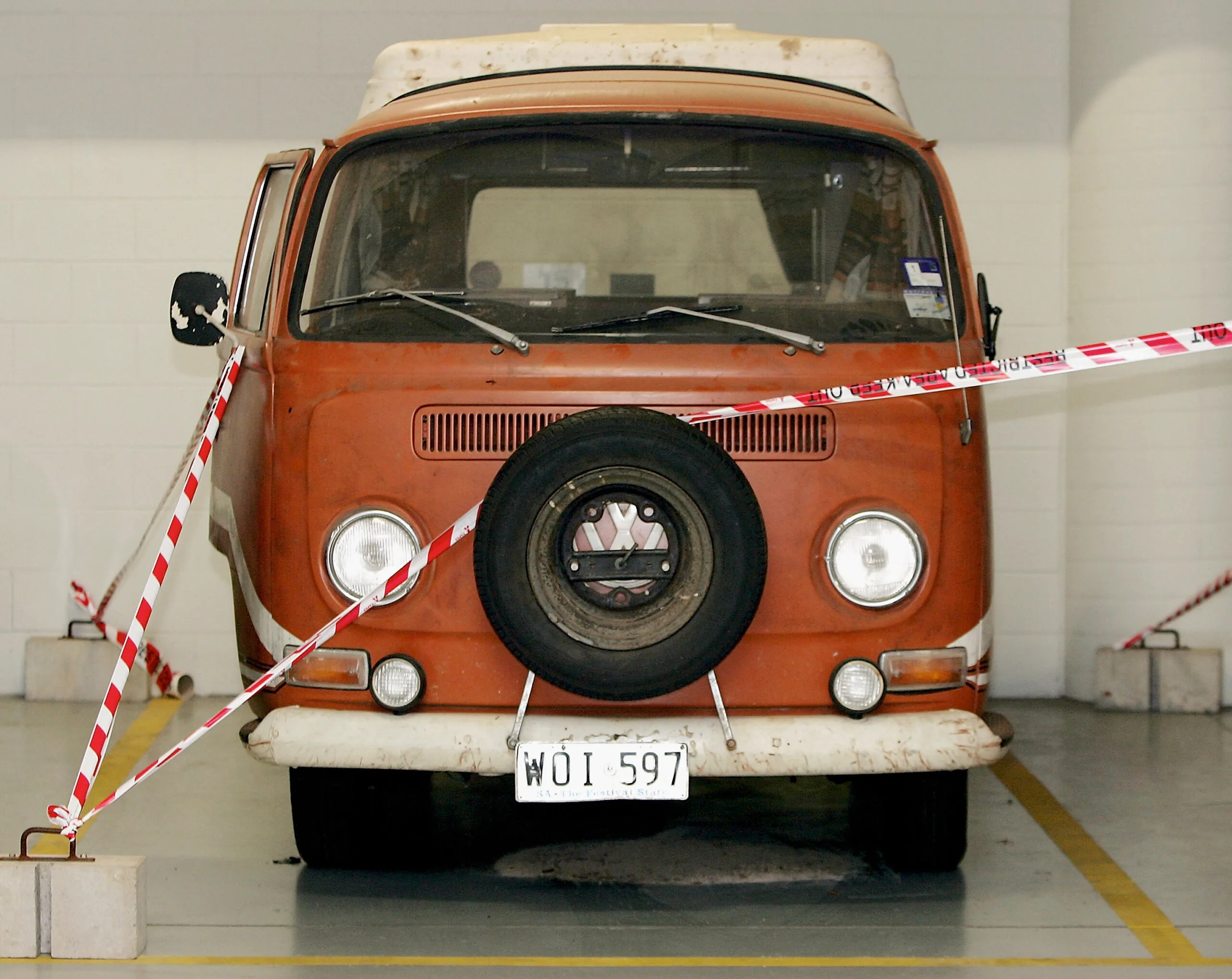 orange VW van