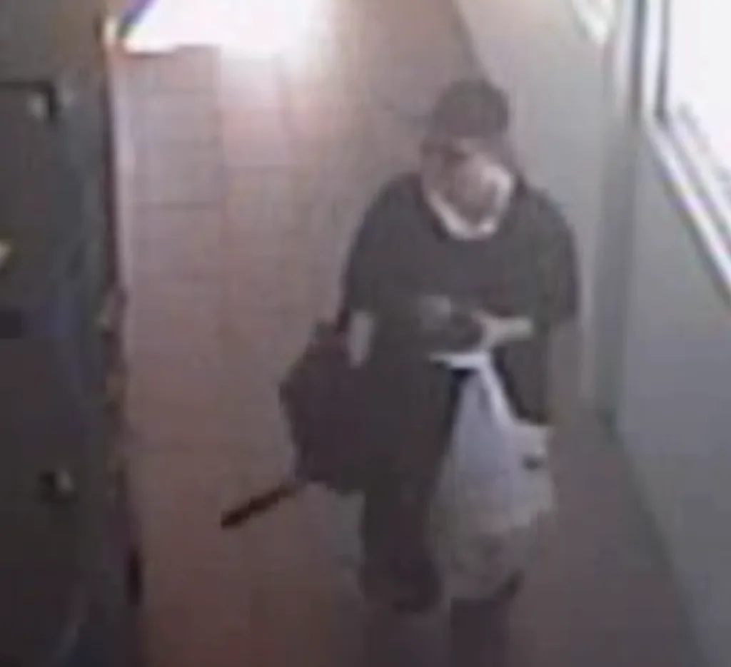 woman with a white shopping back