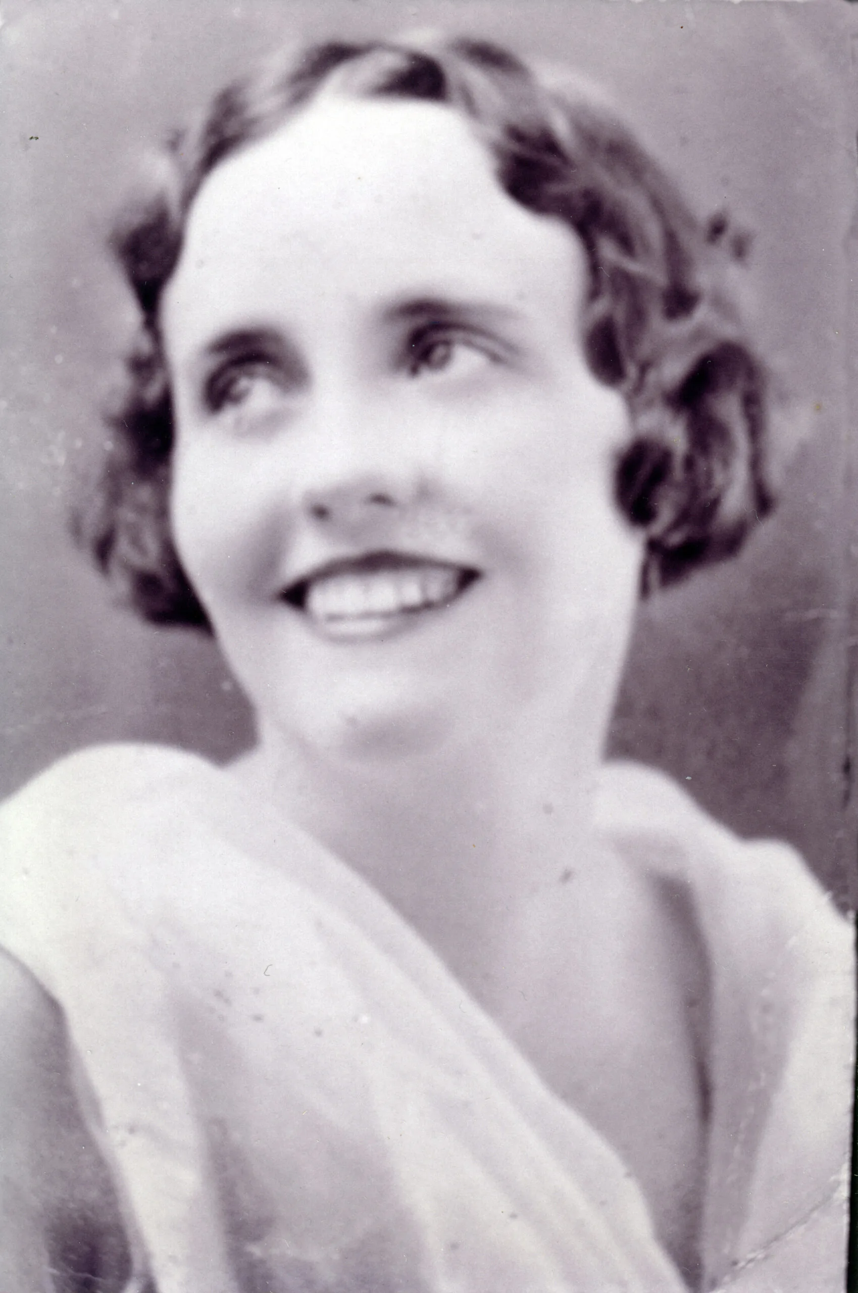 black and white photo of a woman 