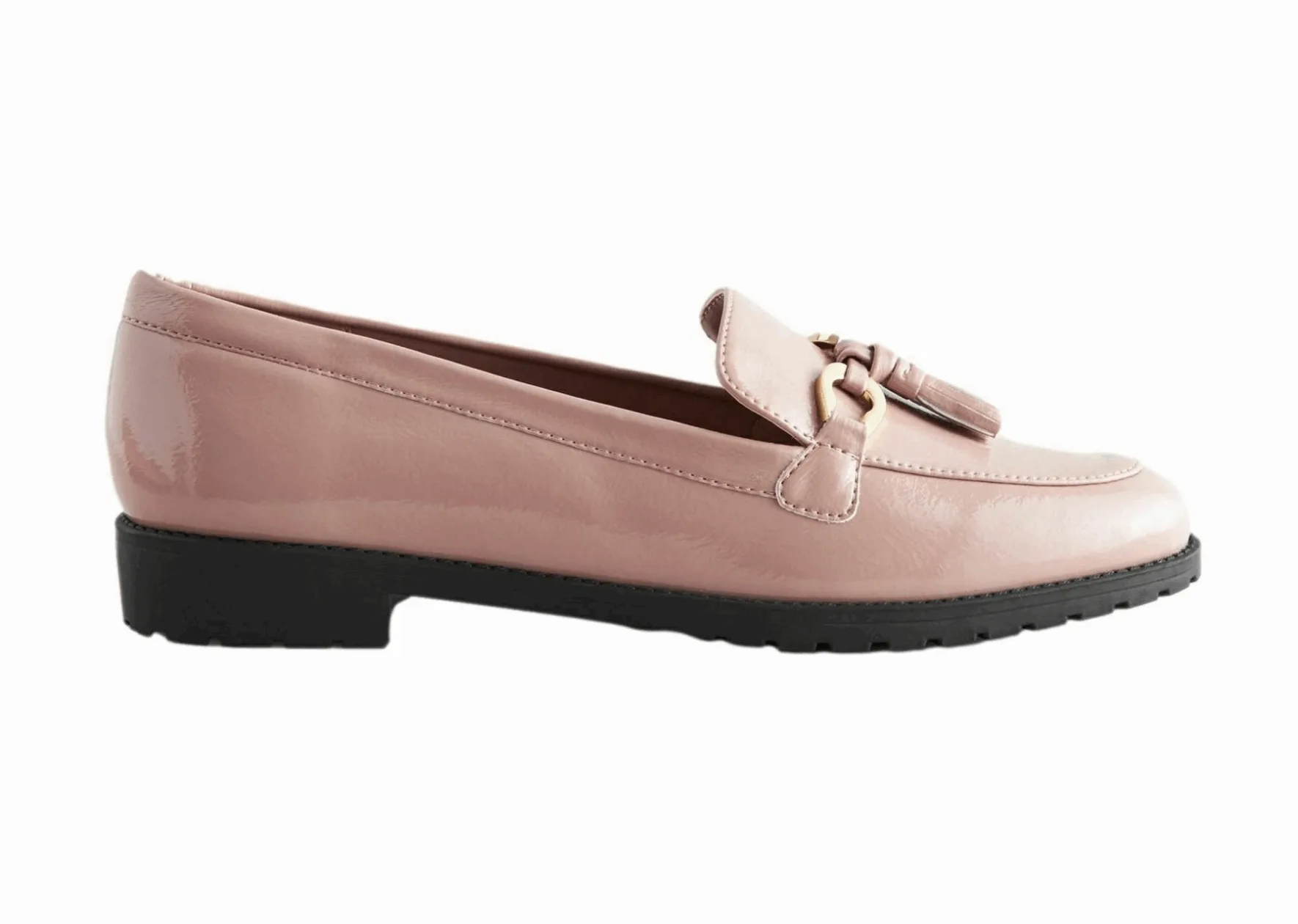 Next pale pink loafers