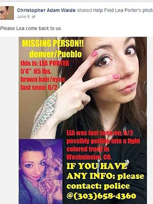 Image of missing woman on wanted poster