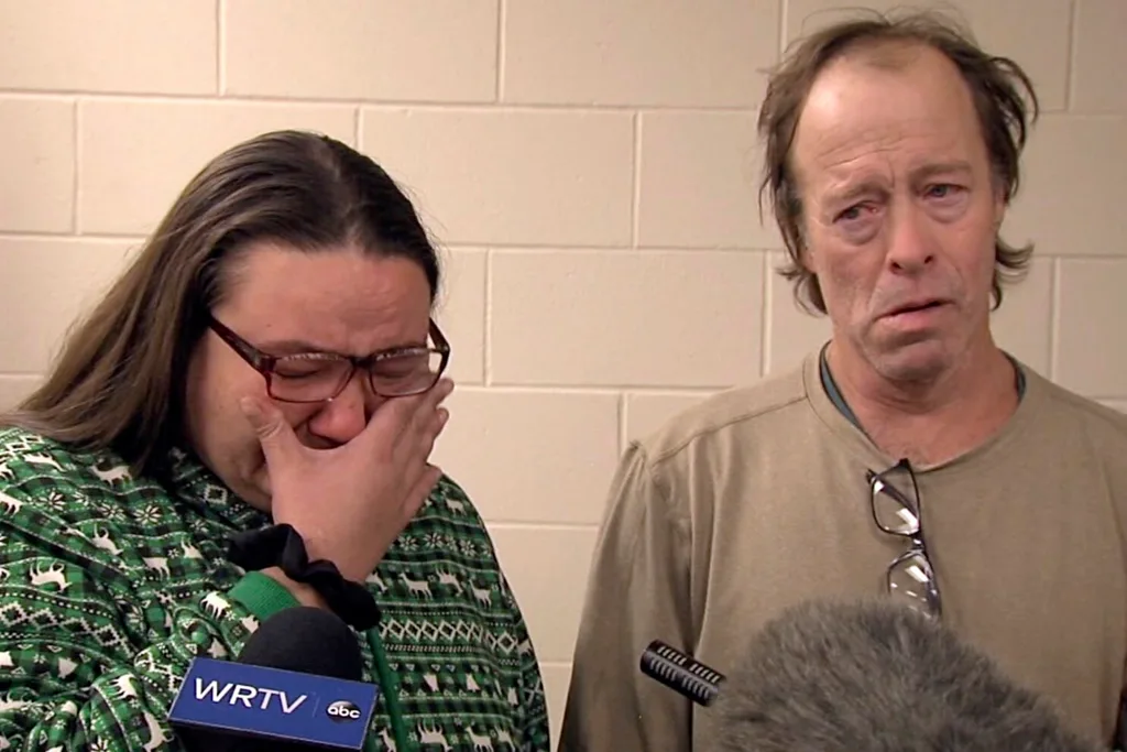 Valerie Tindall's parents Parents Shena and Jack teary on camera