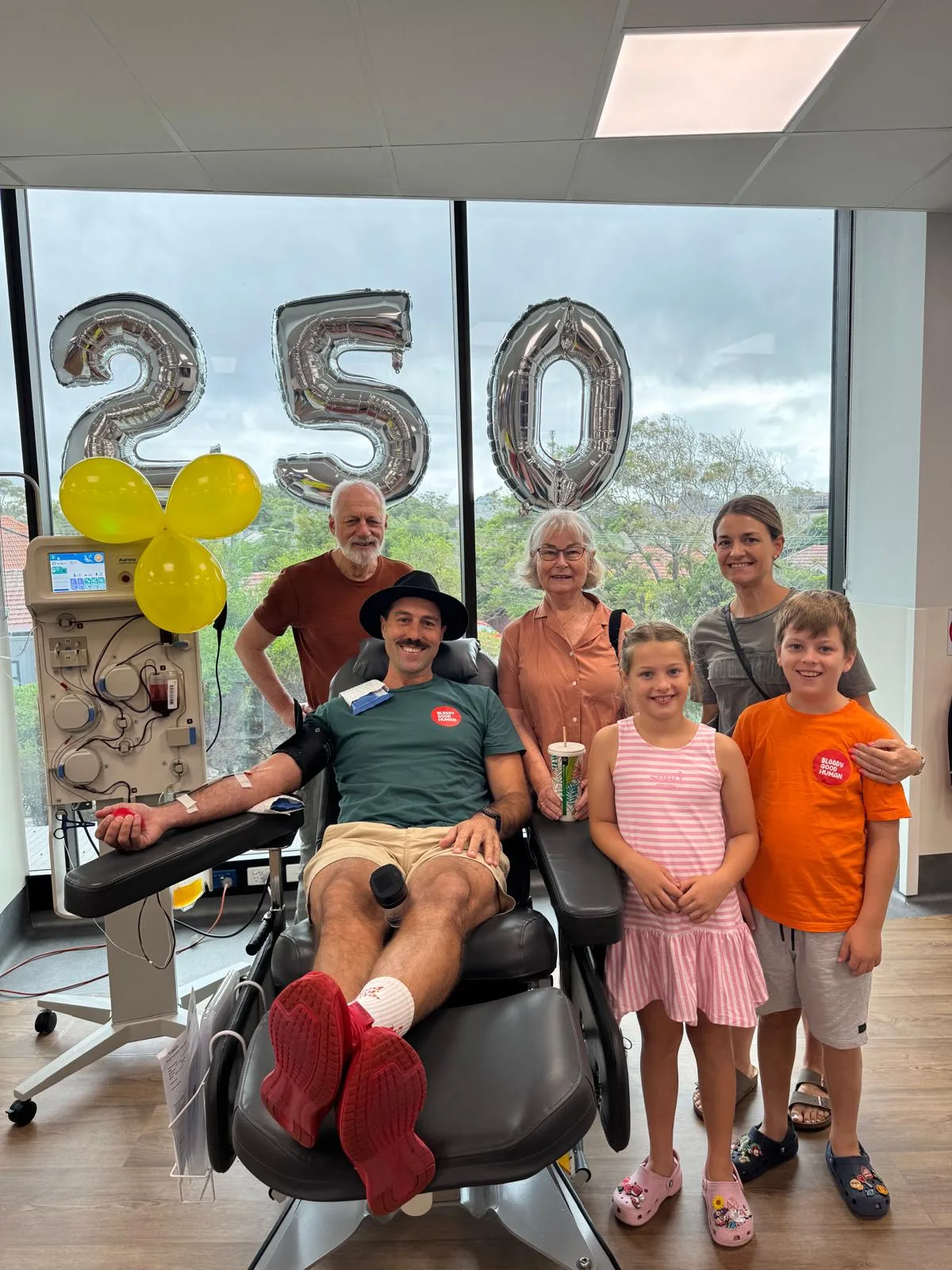 Simmo Braun's 250th blood donation
