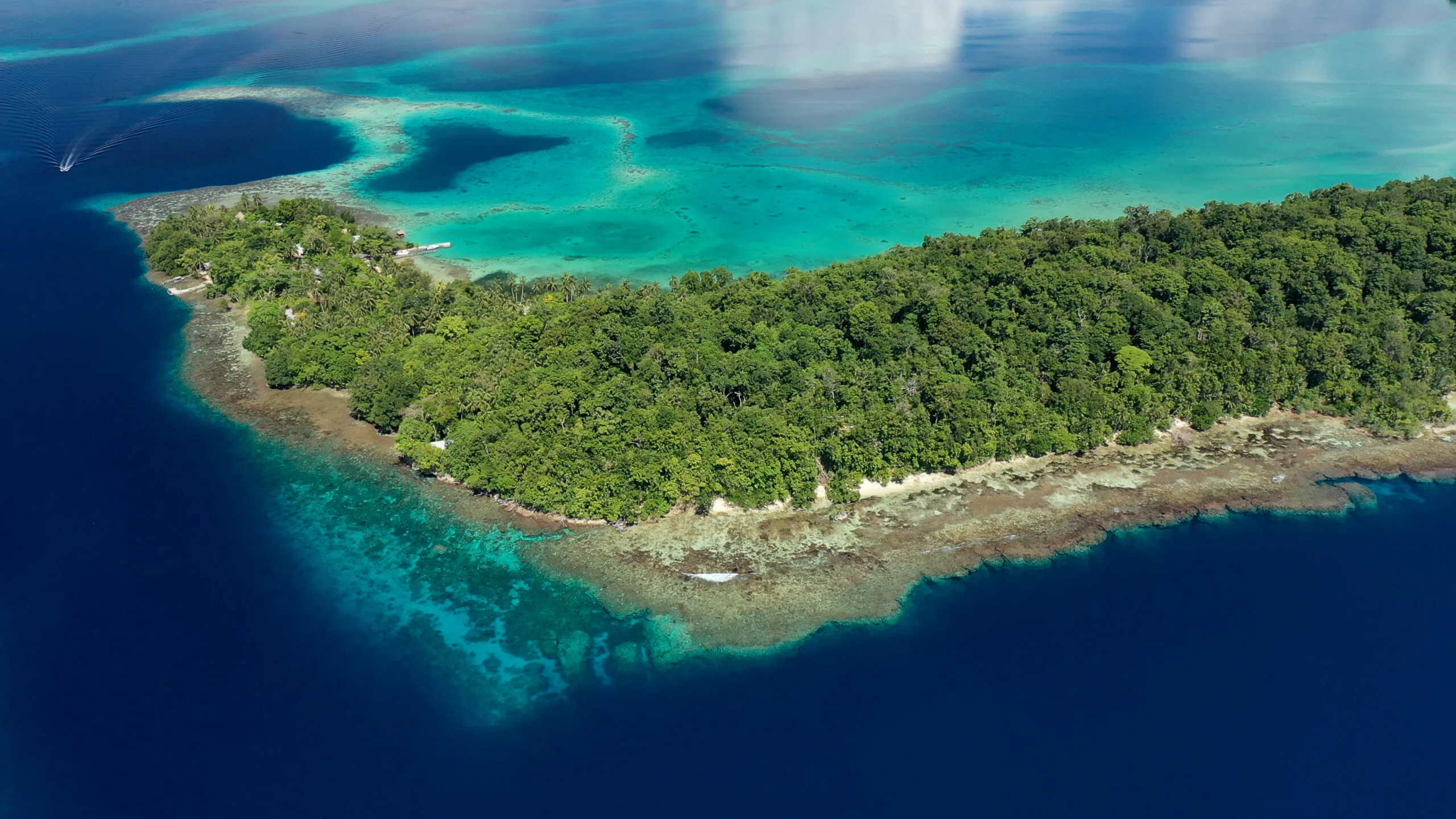 Remote island of Uepi, a 2.5km long and 600m wide haven in the western province of the Solomon Islands,