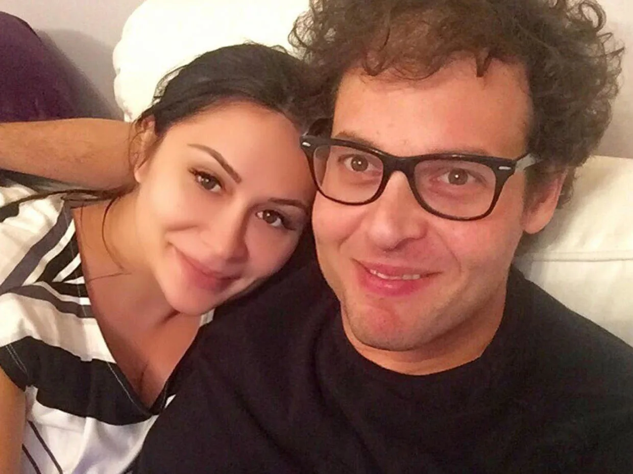 Smiling woman and man together