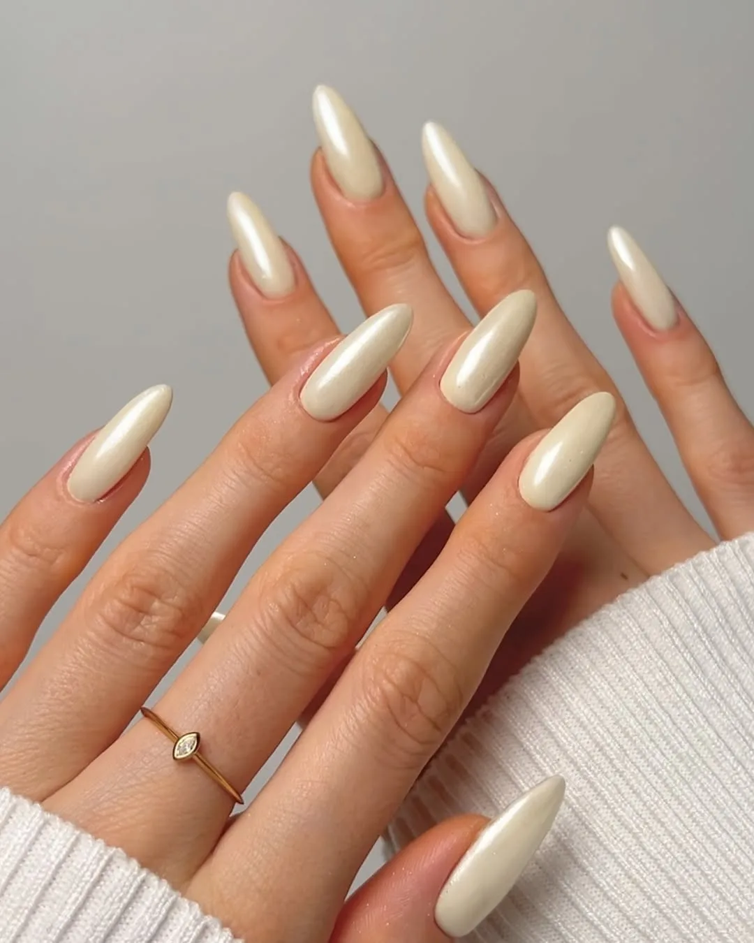 Spring nail trends: vanilla glazed