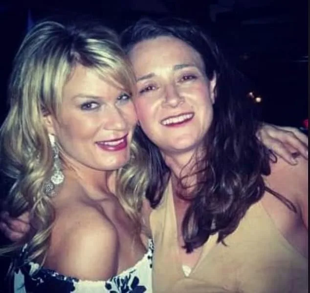 a blonde woman on left, brunette on right