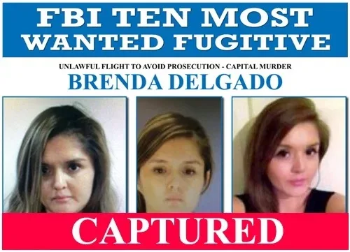 FBI most wanted sign for Brenda Delagdo