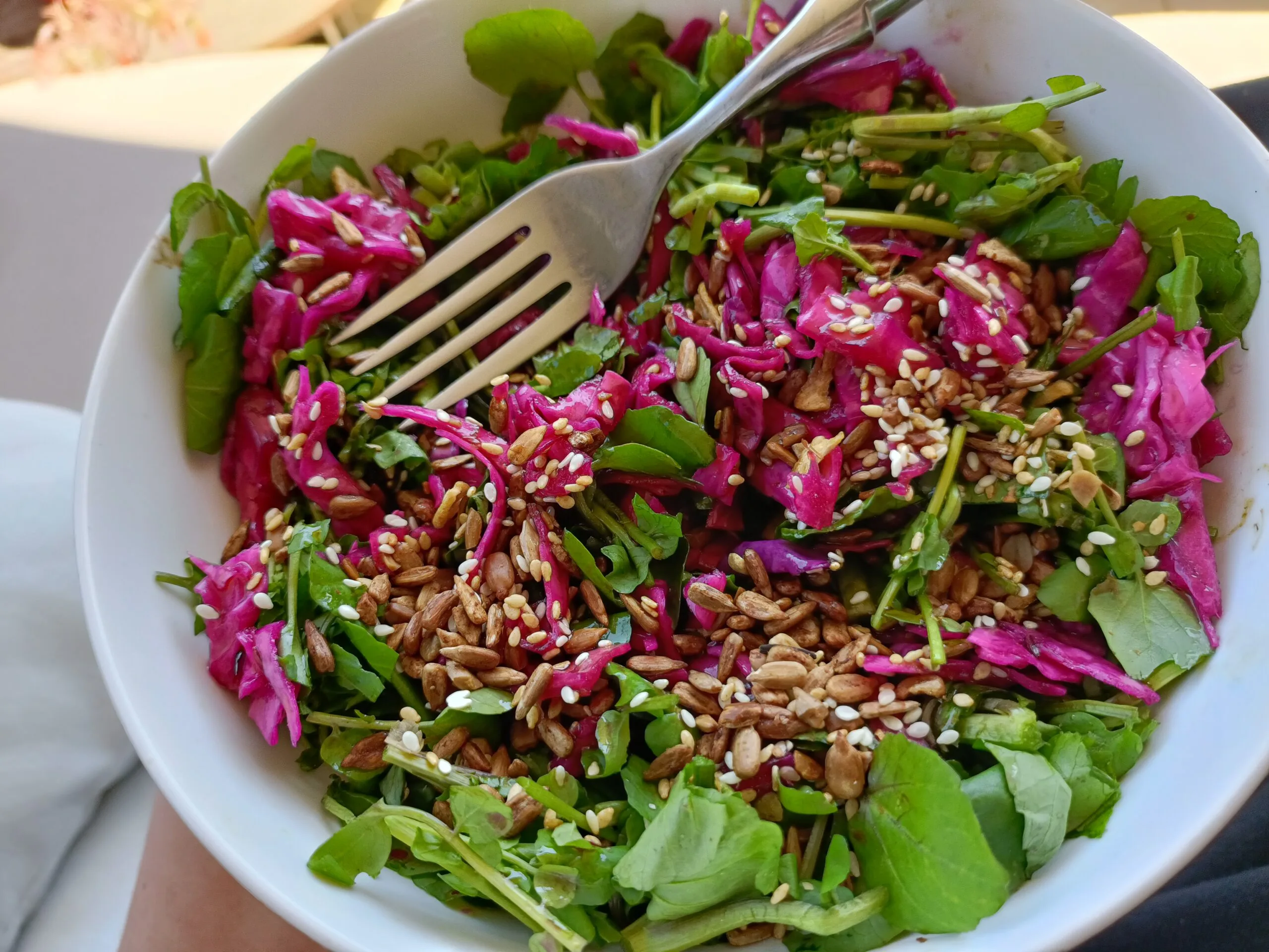 Healthy meal made from rescued dumpster groceries