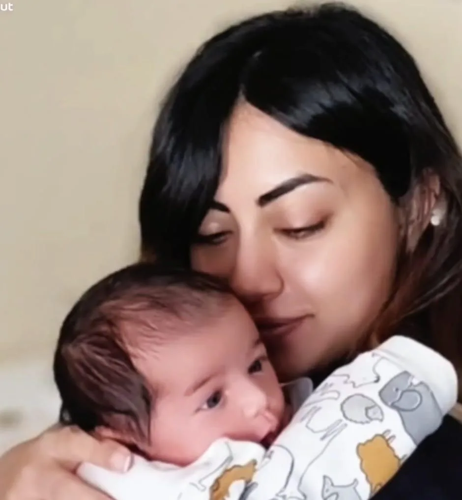 Nazanin and her baby