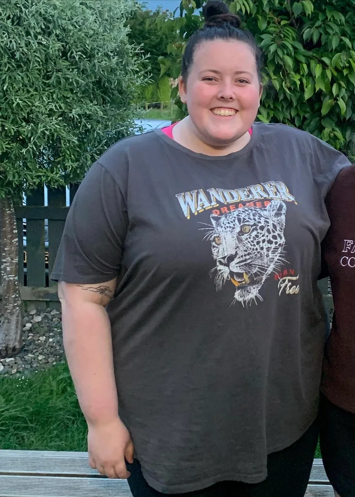 Image of woman before weight loss transformation