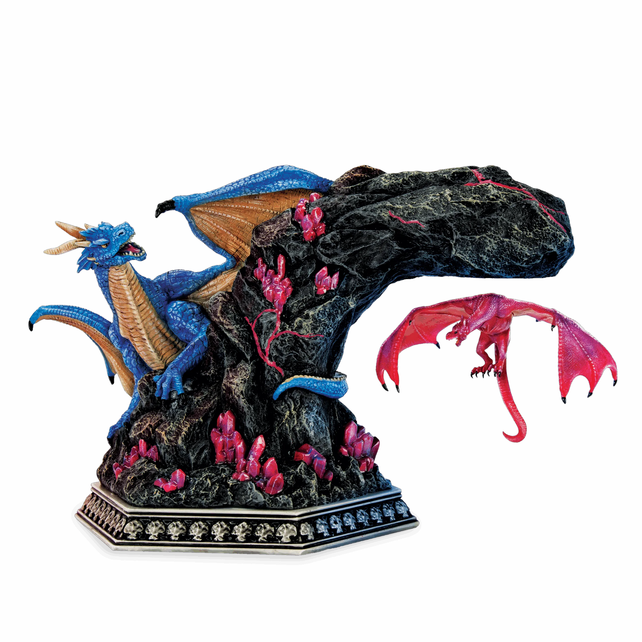 Mystic Skyward Guardian Dragon Levitating Sculpture