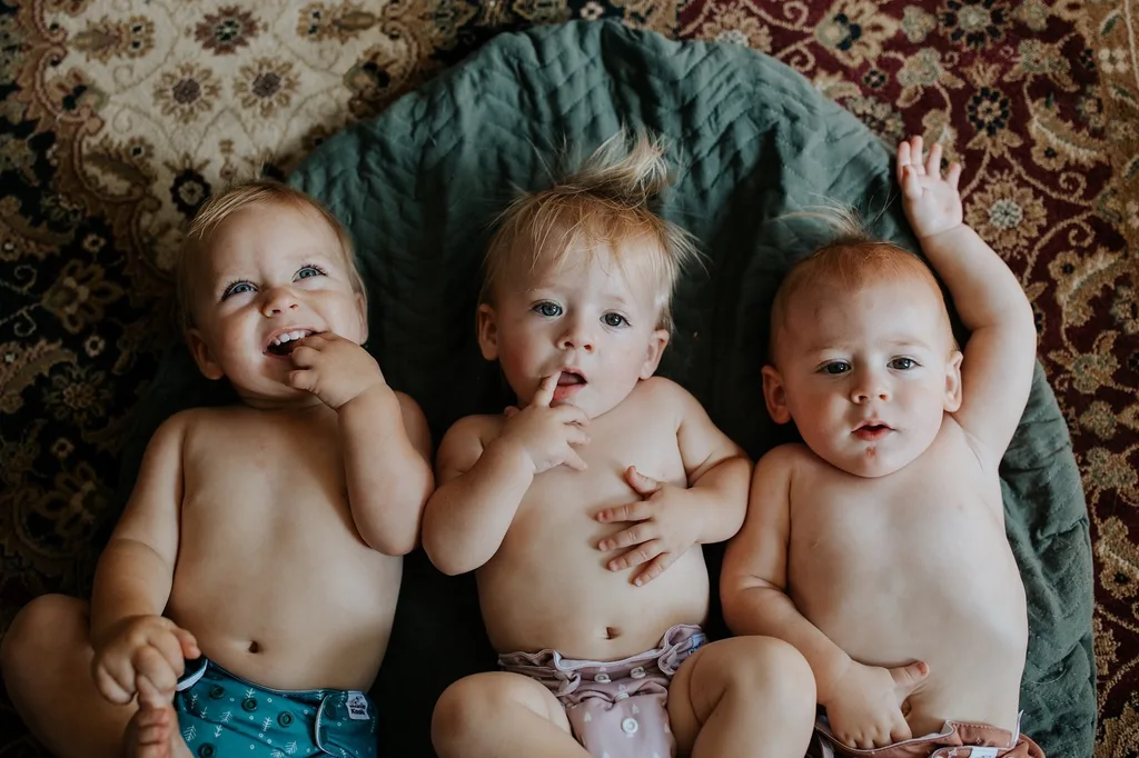 Miko, Arden, Conall on their first birthday