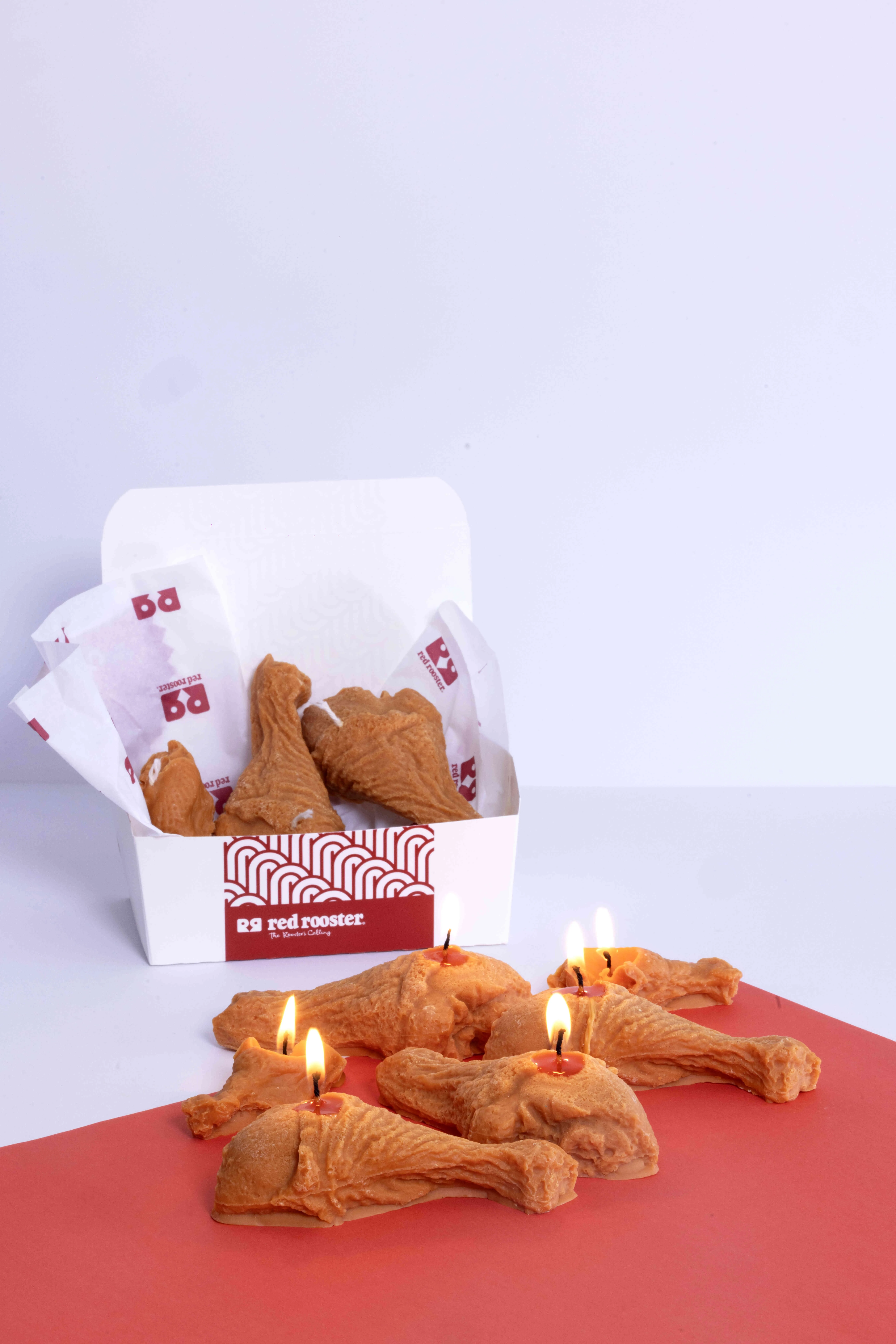 Red Rooster Fried Lights Chicken Candles