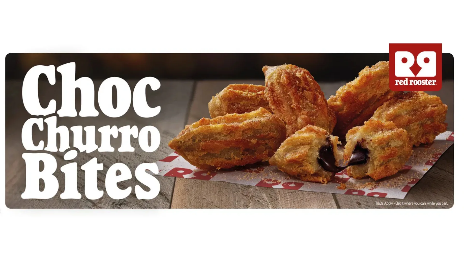 Red Rooster's Choc Churro Bites.