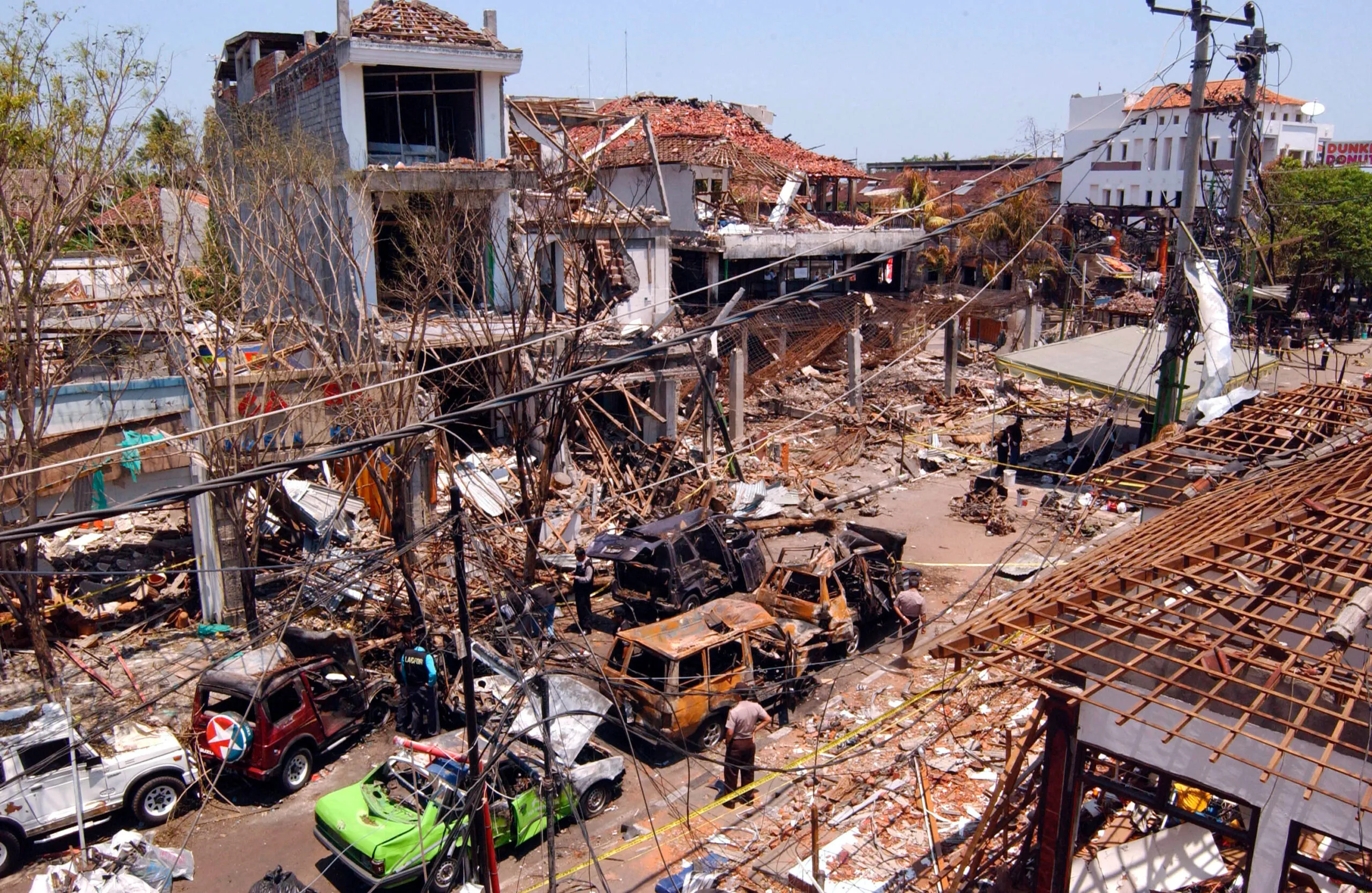 Image of aftermath of bali bombings