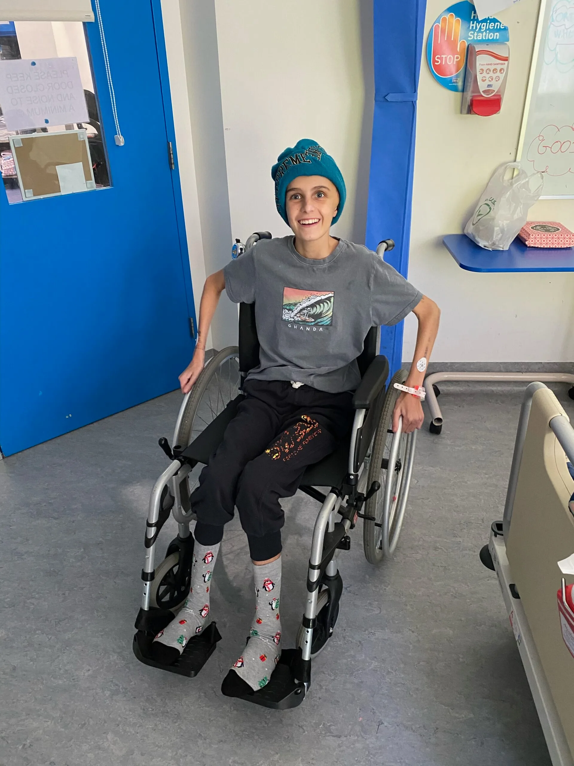 young boy in a wheelchair 