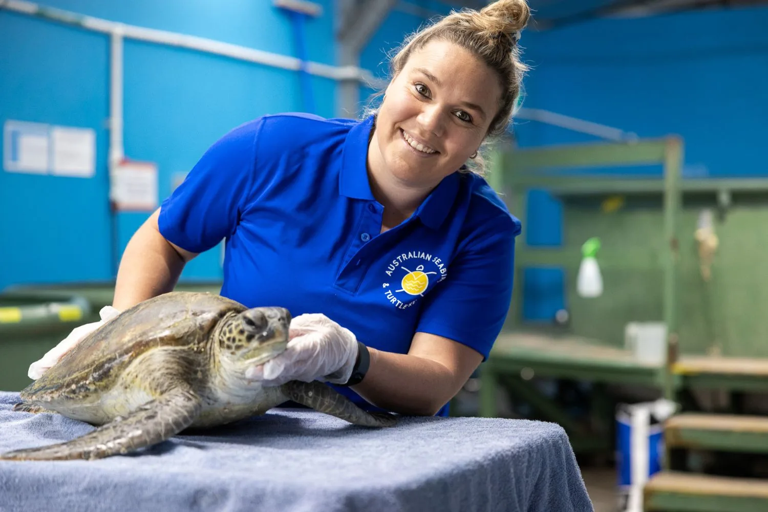 With a cyclone looming, Amanda Philp (pictured) , leaped into action to save wildlife in peril.