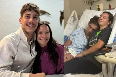 Craig Morris (pictured far left) shares how he survived a terrifying boating accident