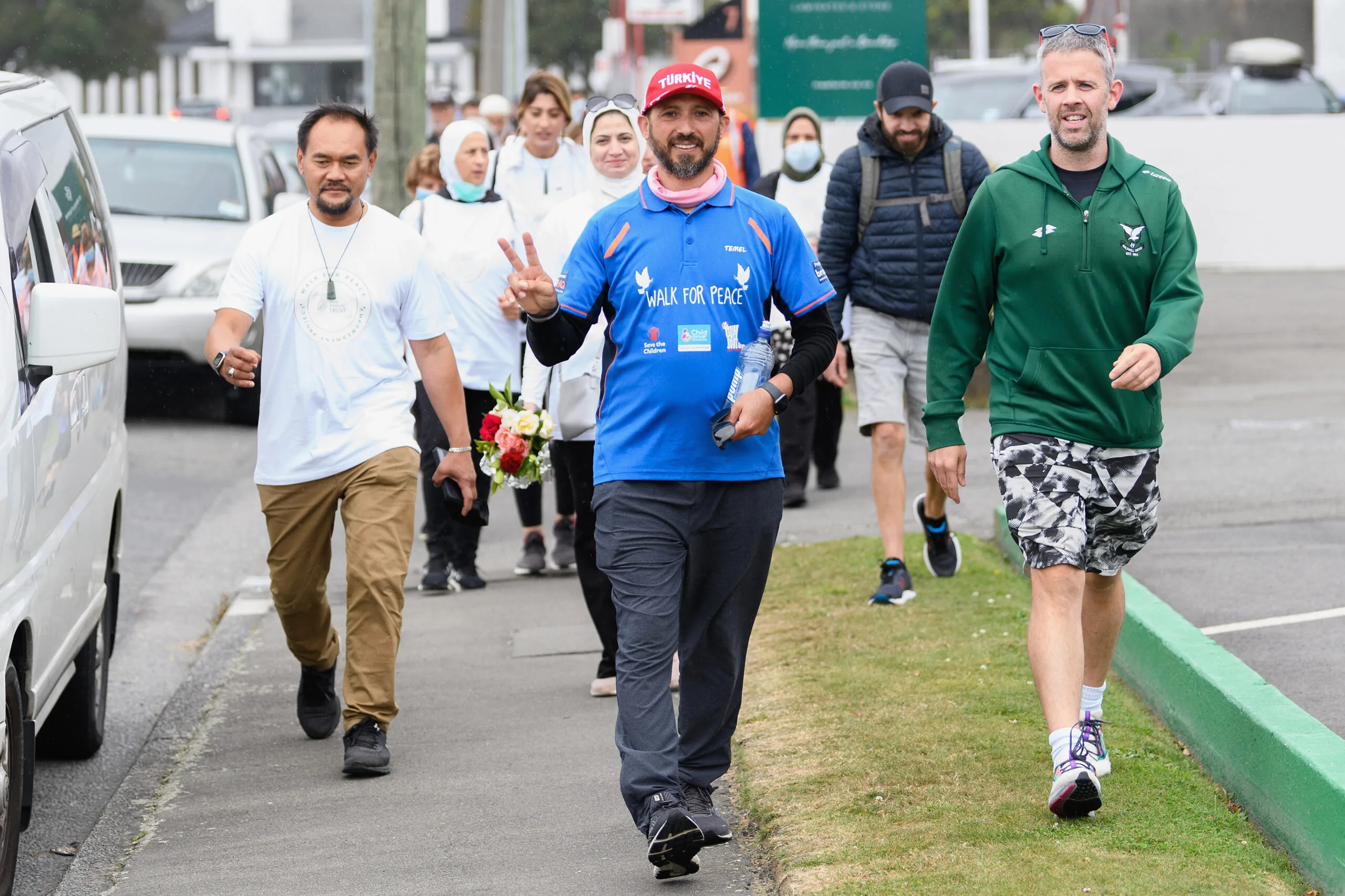 Image of attack survivor on a walk