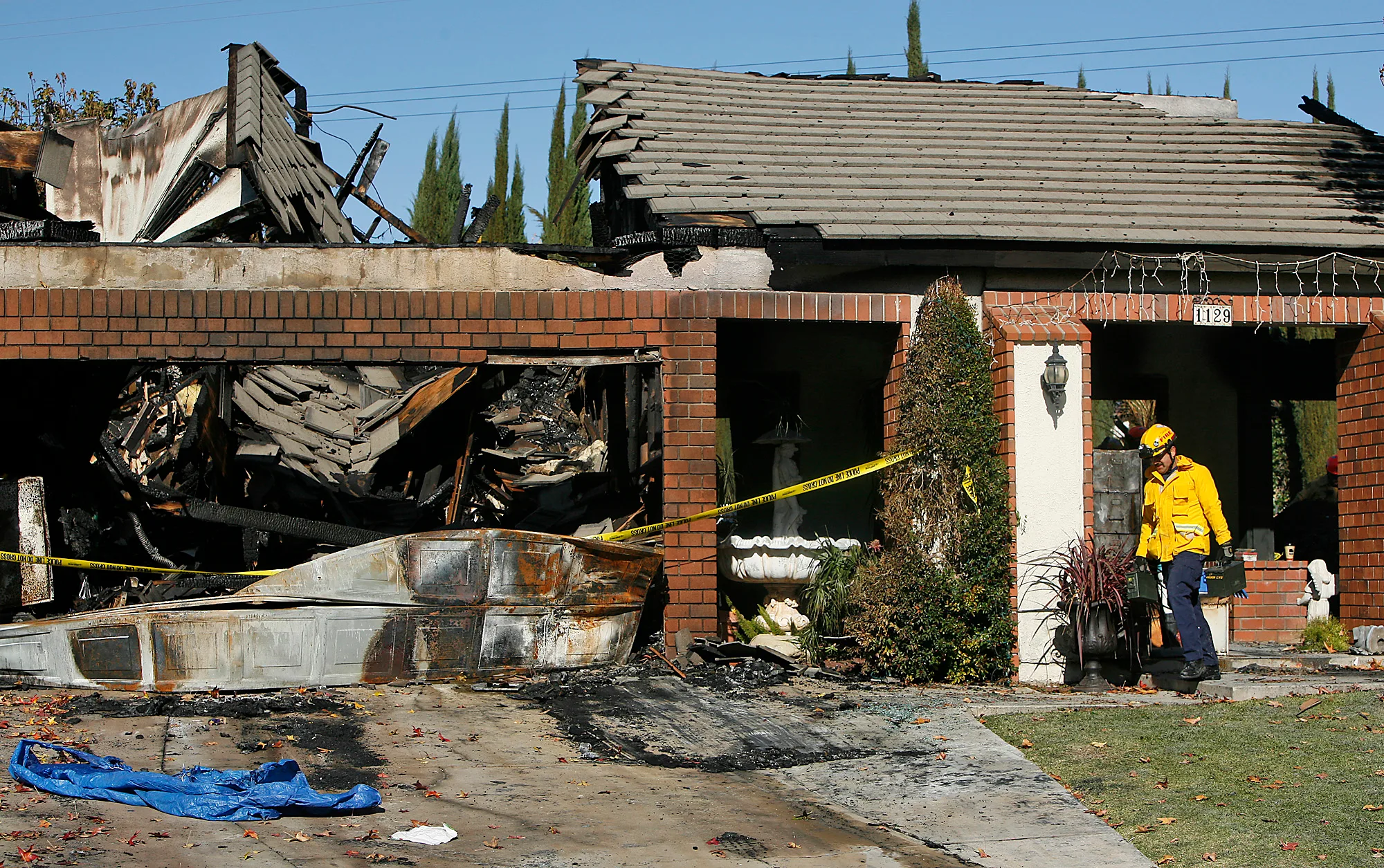 Bruce Pardo showed up to the famly gathering dressed as Santa Claus where he shot nine people before setting the house on fire. 