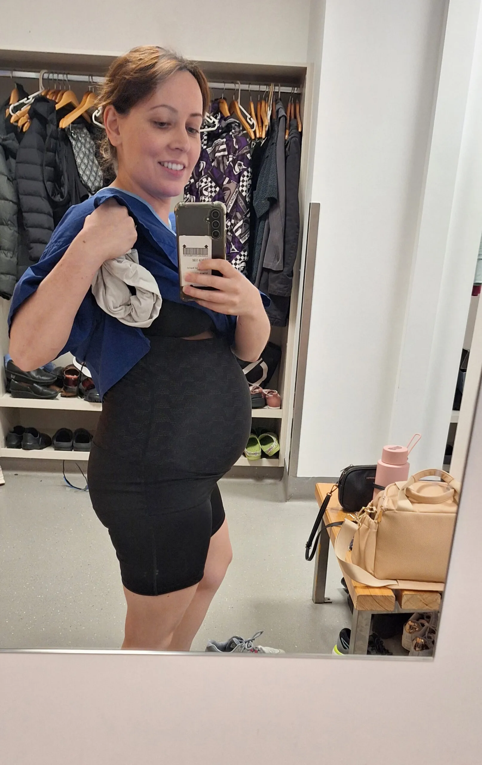 Alannah Lees (pictured) says at 32 weeks pregnant, an ultrasound showed everything was fine