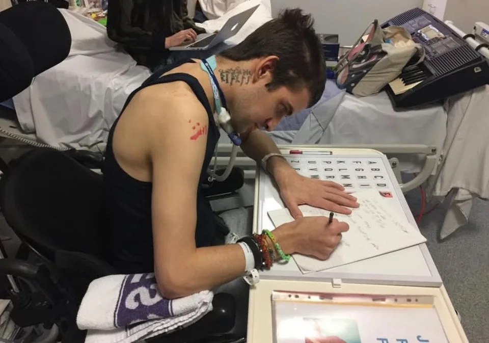 JC (pictured) underwent intensive recovery following his stroke