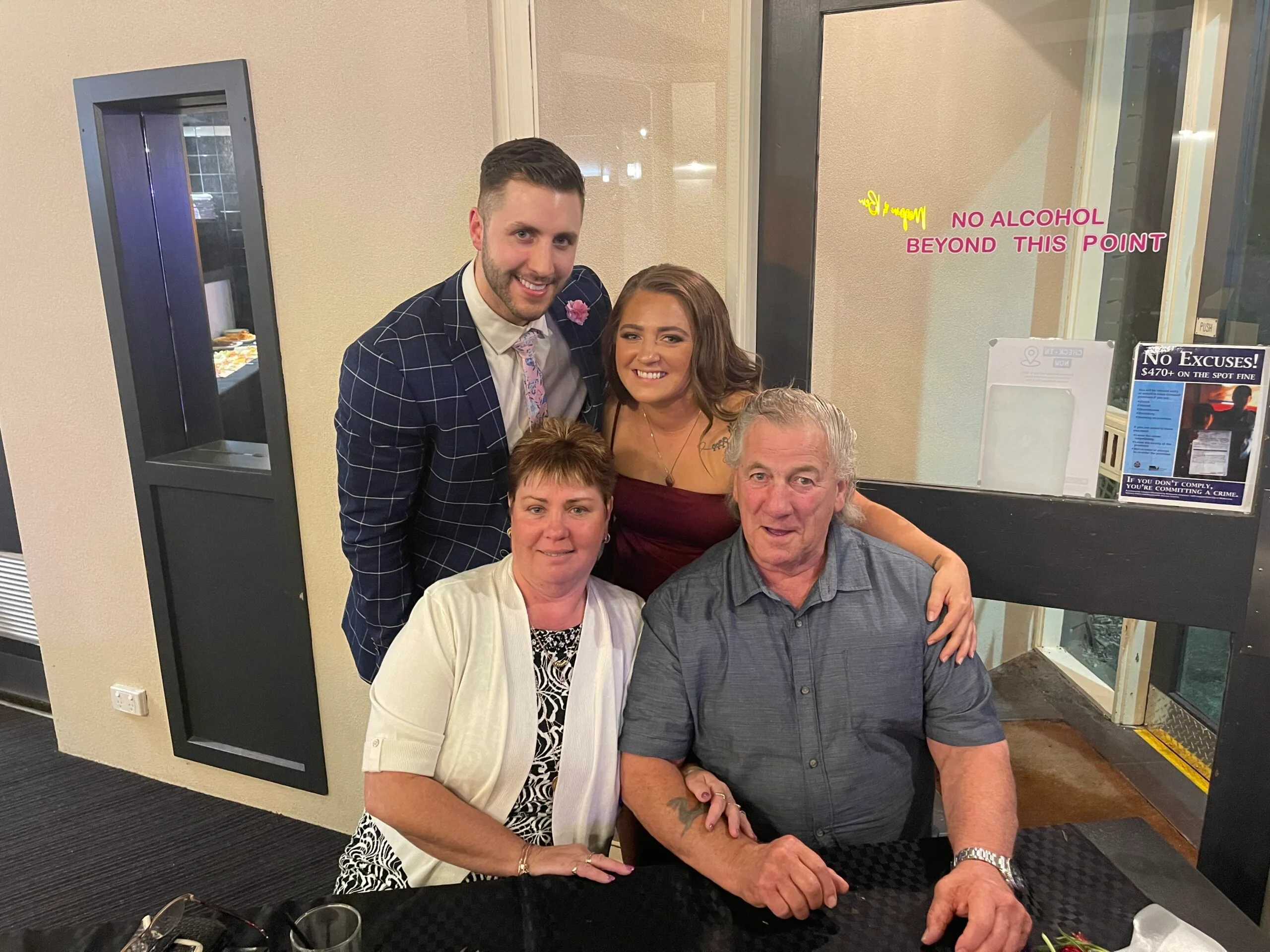 L-R Ashley, Catherine, Natalie and Glen