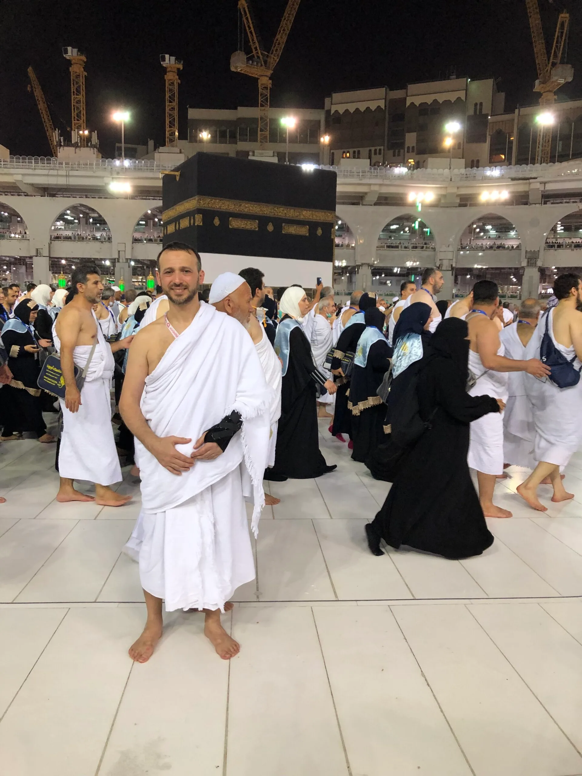 Man standing in mosque