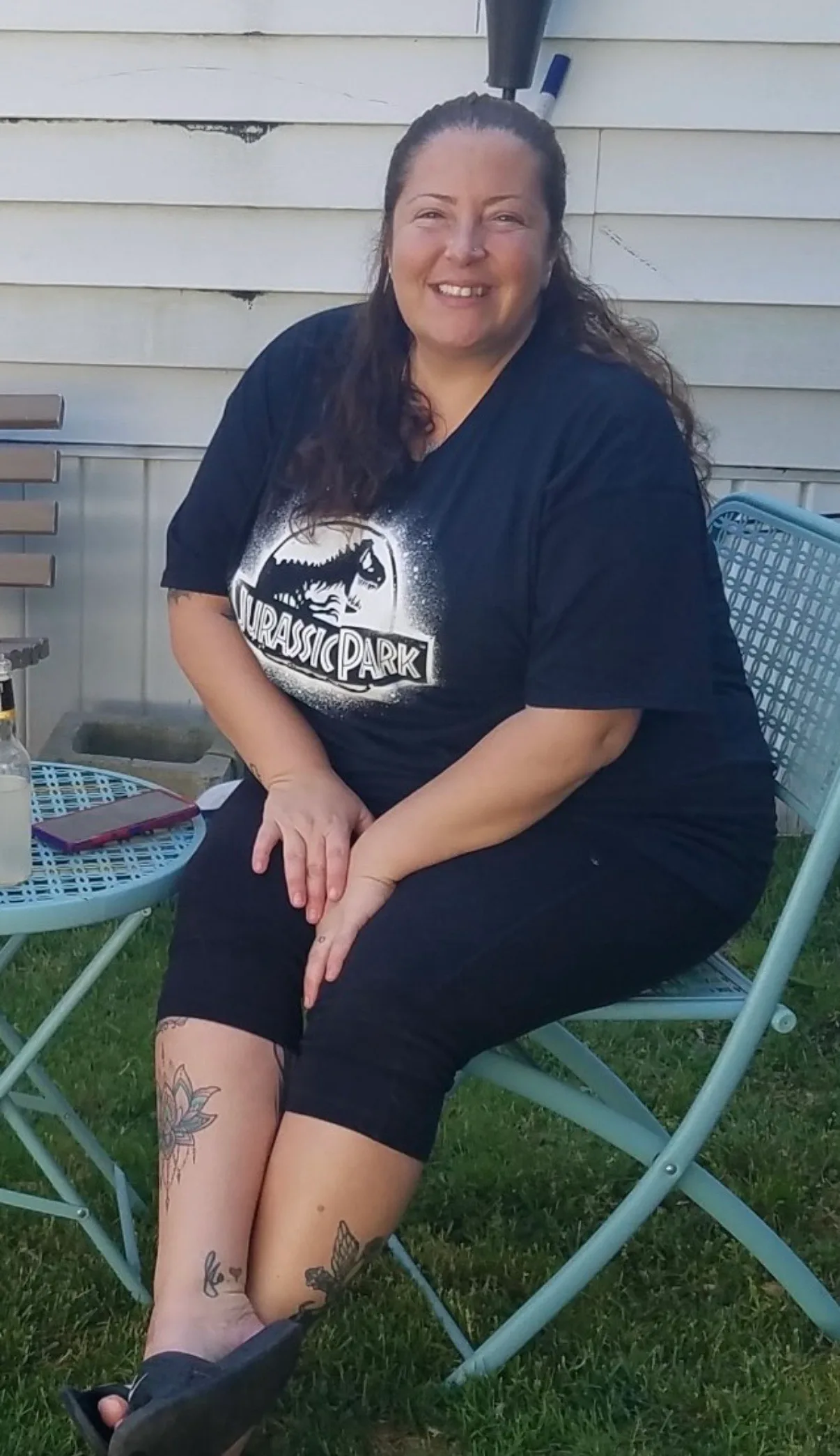 Renee Gaughran (pictured) says binge eating, bulimia and not exercising caused her to gain weight